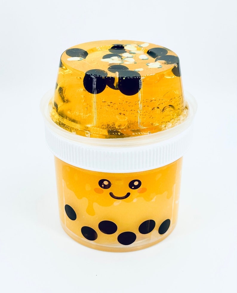 Mango Frozen Boba Slime Icee Slime Jelly Slime Charm Etsy