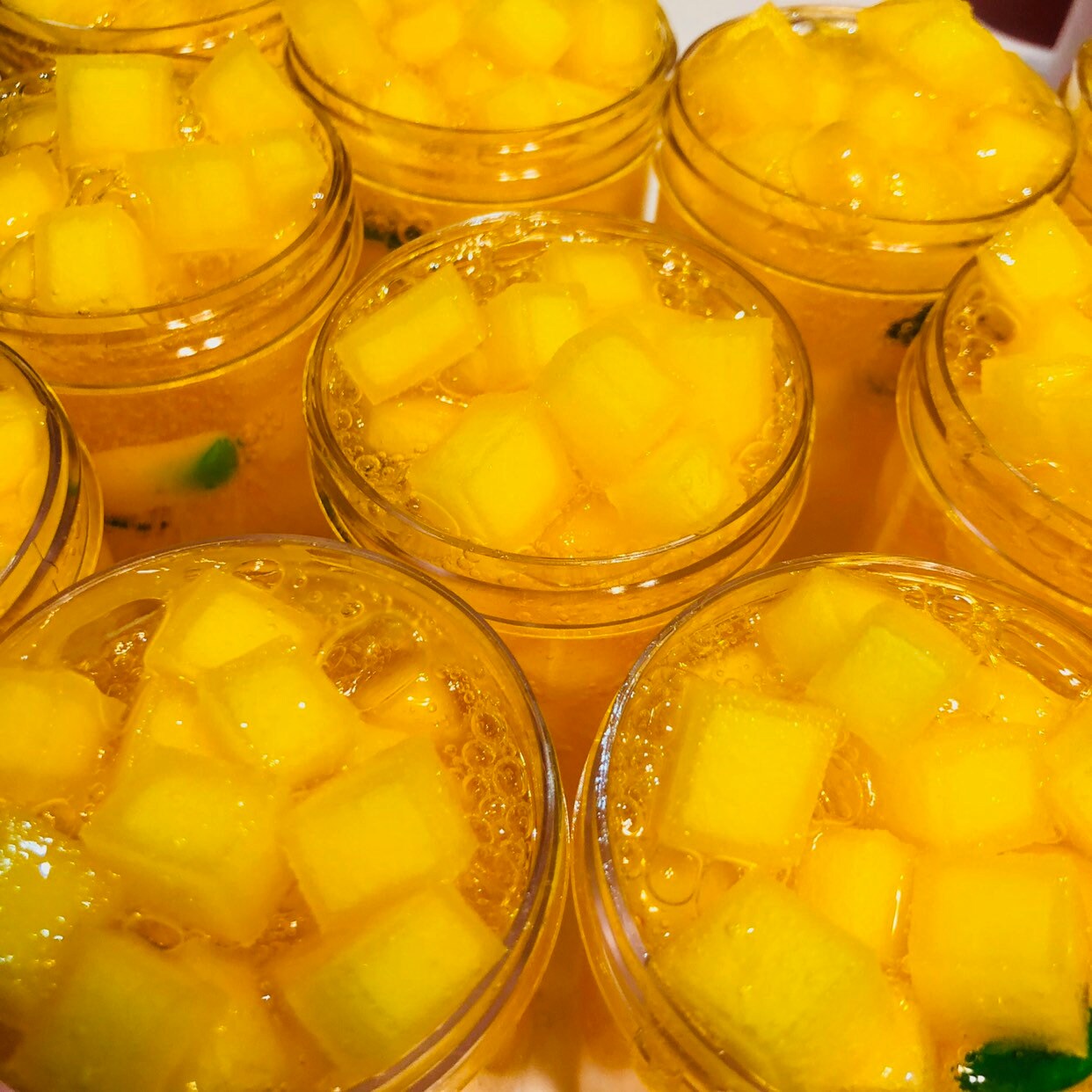 Mango Jelly Cube Charm Slime Cube Slime Scented Slime Etsy Canada