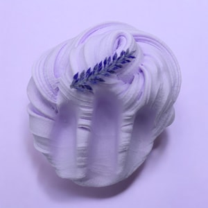 Lavender Snow Butter Slime ~ Scented Butter Slime ~ Lavender Slime