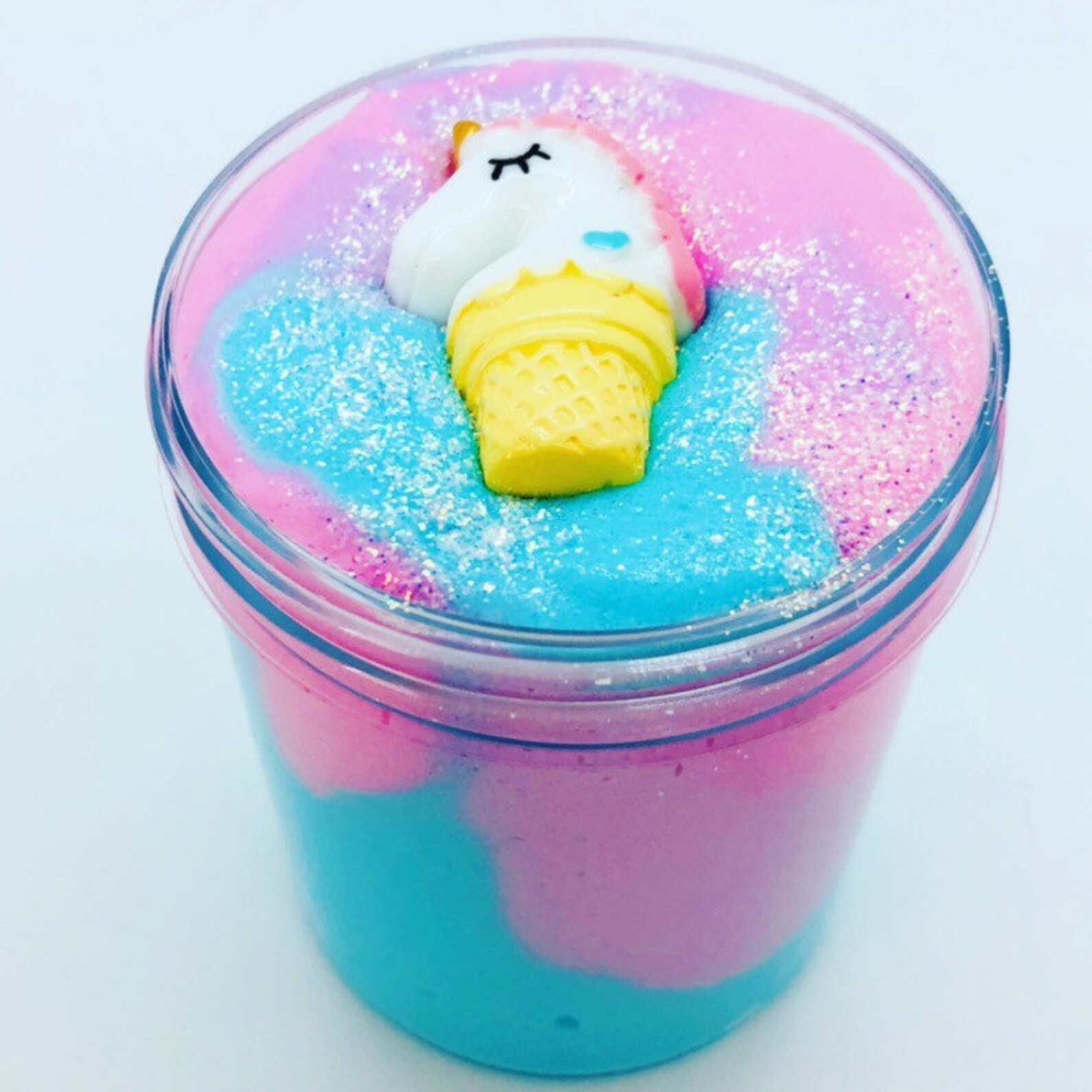 Unicorn Ice Cream Butter Slime Scented slime Charm slime Etsy