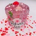 Sakura Tea Fishbowl Slime ~ Clear slime ~ fishbowl slime ~ scented slime ~ Fimo Fruit Slices 