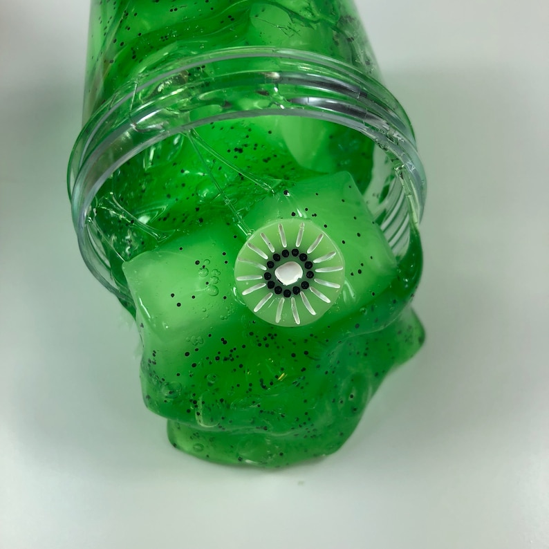 Kiwi Jelly Cube Slime ~ cube slime ~ Scented slime ~ Clear slime 