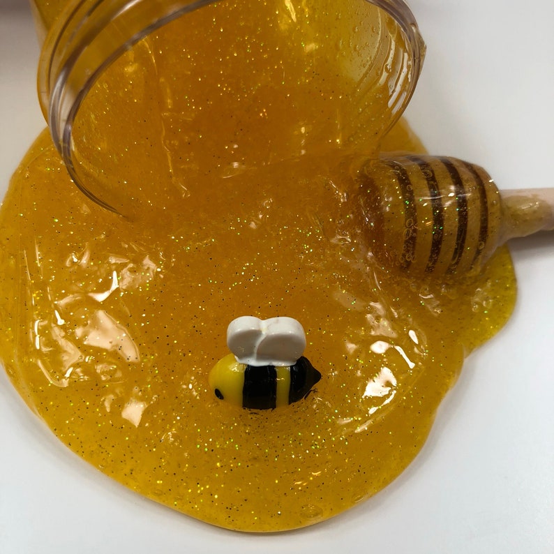 Honey Bee clear slime ~ scented slime ~ clear slime ~ honey slime ~ Charm slime 