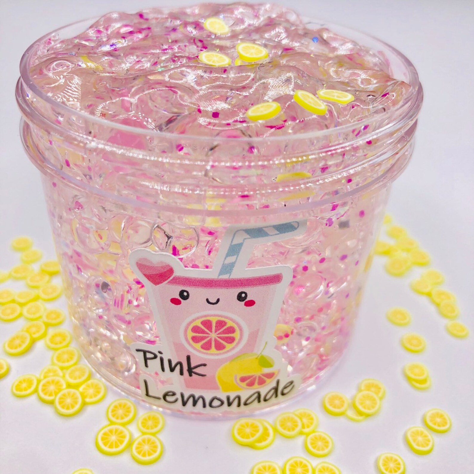 Pink Lemonade Scented Fishbowl Slime charm slime fishbowl Etsy