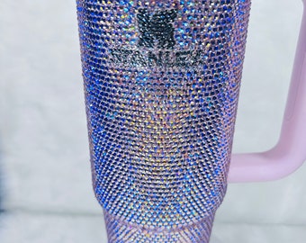 Pink Rhinestone 30 oz Stanley Tumbler ~ Rhinestone Stanley ~ Custom Stanley ~ Ready to Ship