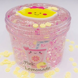 Pink Lemonade Scented Fishbowl Slime charm slime fishbowl slime scented slime Clear slime image 5