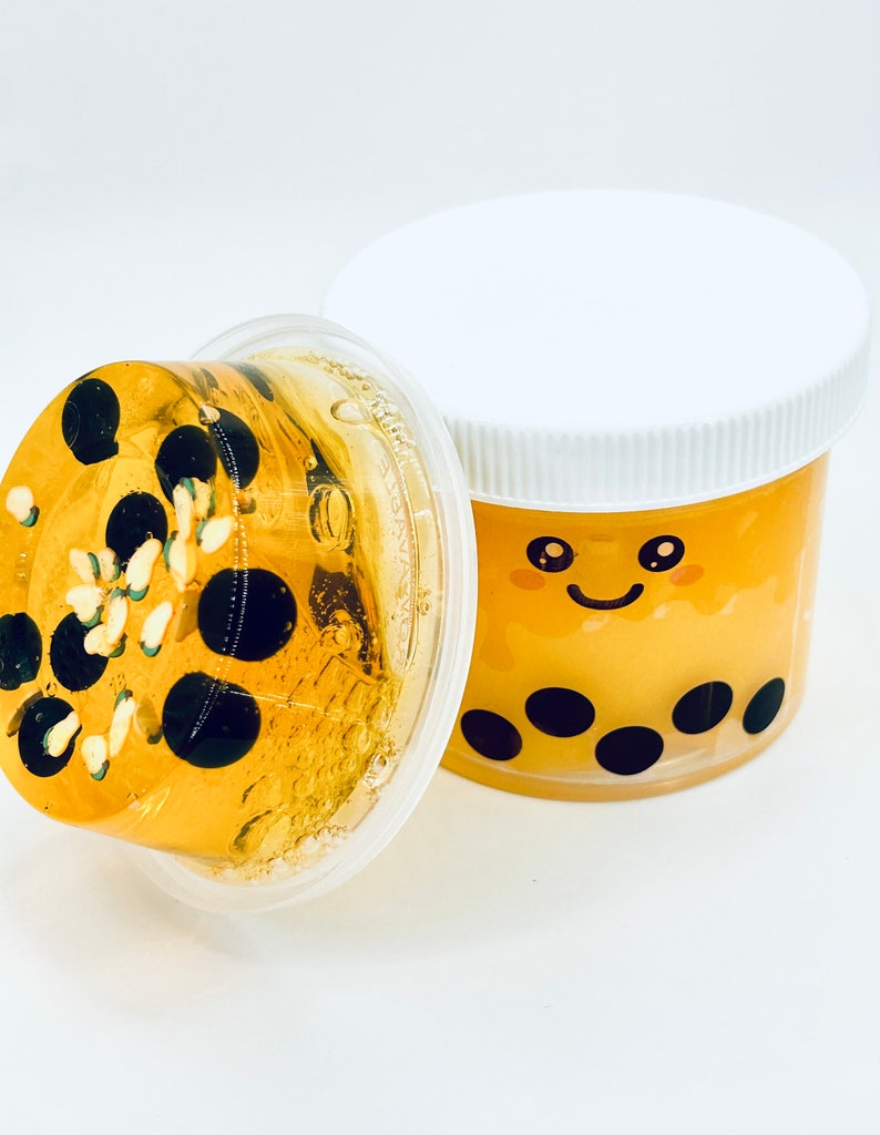 Mango Frozen Boba Slime Icee Slime Jelly Slime Charm Etsy