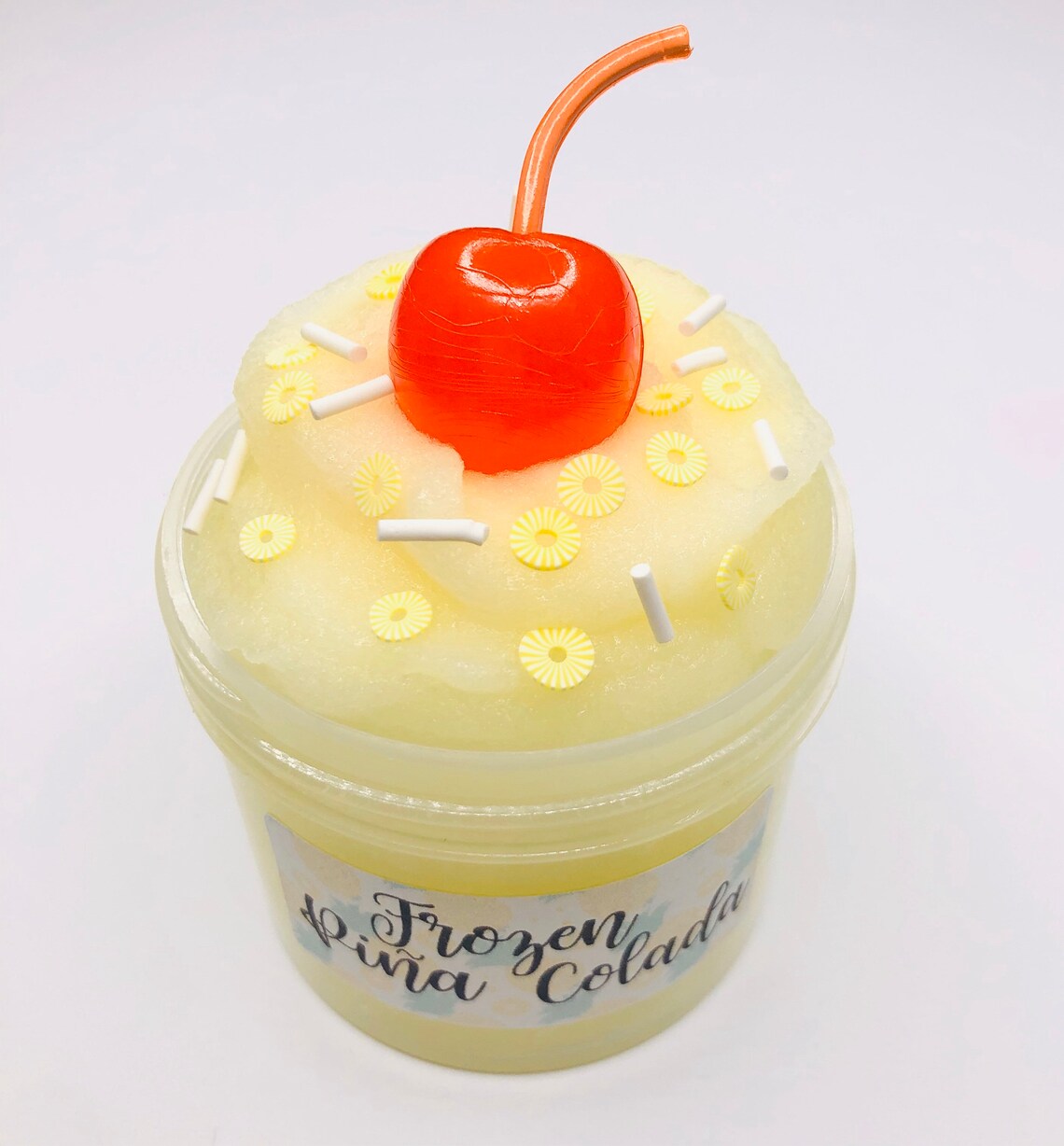 Frozen Pina Colada Icee Slime Charm Slime Scented Slime Etsy
