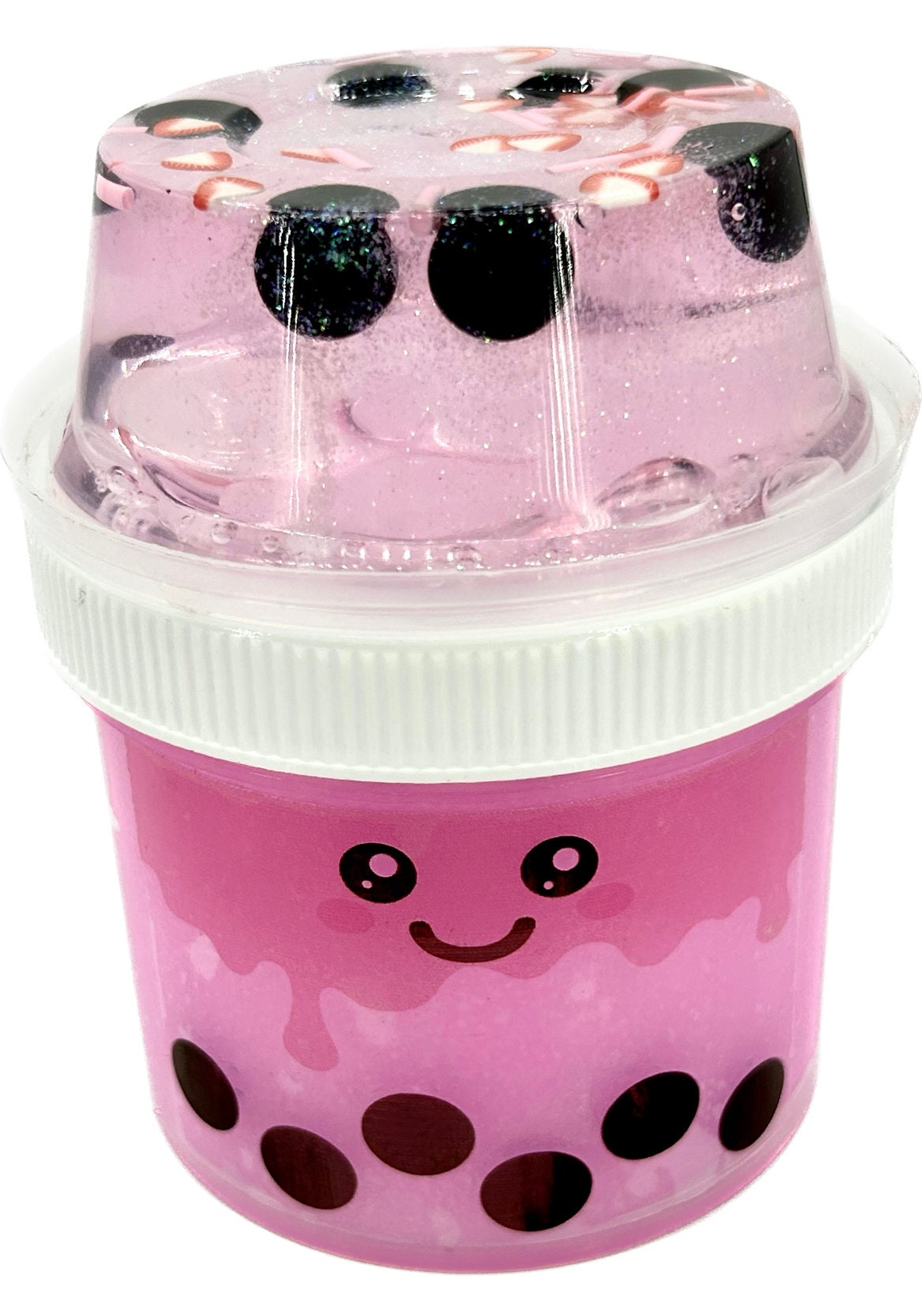 Strawberry Frozen Boba Slime Icee Slime Jelly Slime Etsy Canada