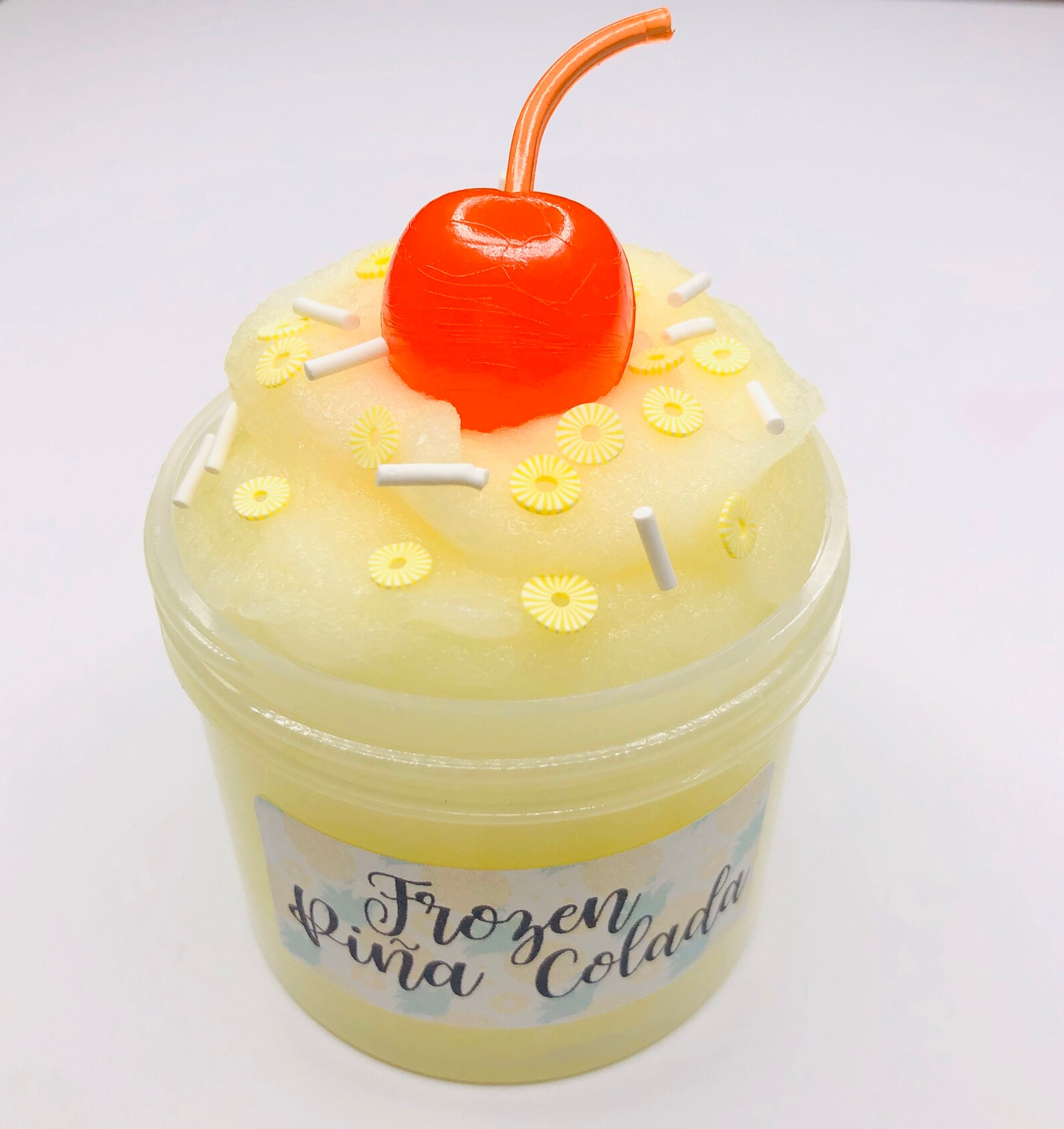 Frozen Pina Colada Icee Slime Charm Slime Scented Slime Etsy