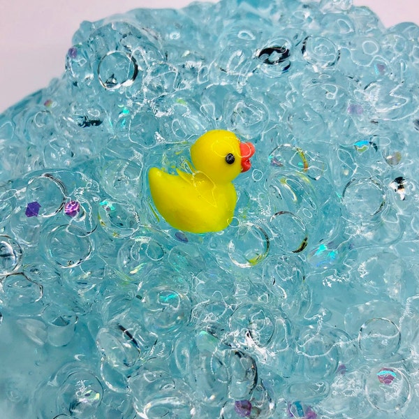 Rubber Ducky Fishbowl Slime ~ Scented slime ~  Fishbowl Slime ~ Charm Slime