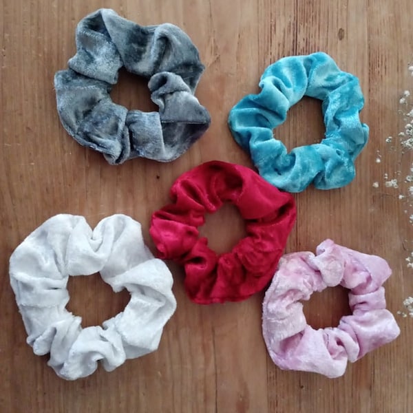 chouchou à cheveux,élastique cheveux,scrunchy, chouchou effet velours