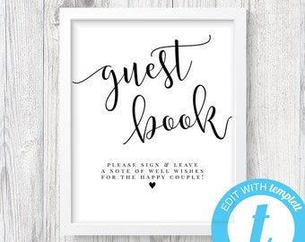 guest book sign etsy