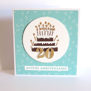 20th birthday card, girl's birthday card, boy's birthday card.