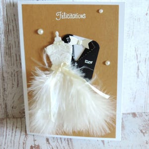 Carte de mariage personnalisable, carte cadeau mariage, fait main.