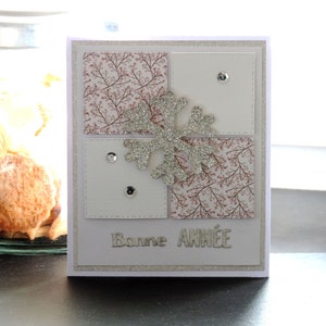 greeting card, Happy New Year card, 2024 wishes, handmade
