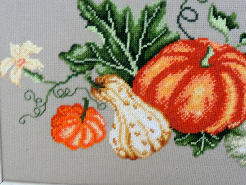 Pumpkin Embroidery Frame, Cross Stitch, Fall Decoration, Pumpkin Frame