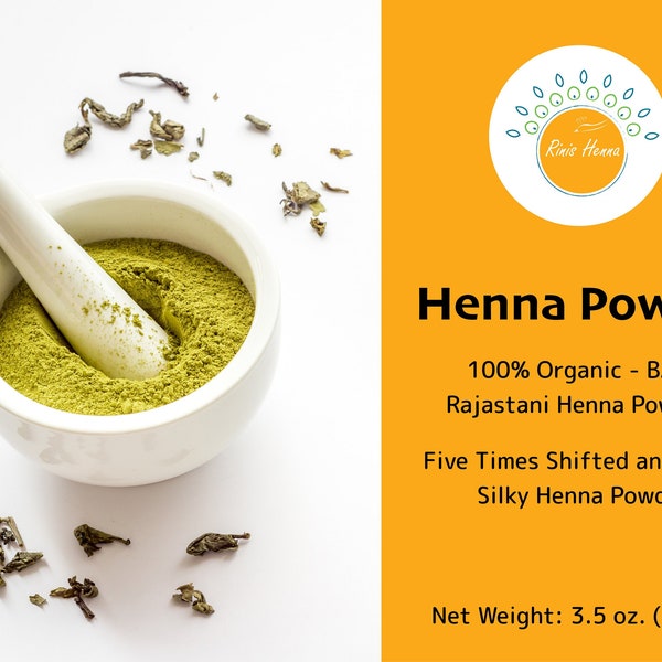Organic Henna Powder | 2023 New Harvest Crop | Super Silky and Fine | 7 Times Shifted | Rajasthan, Sojat