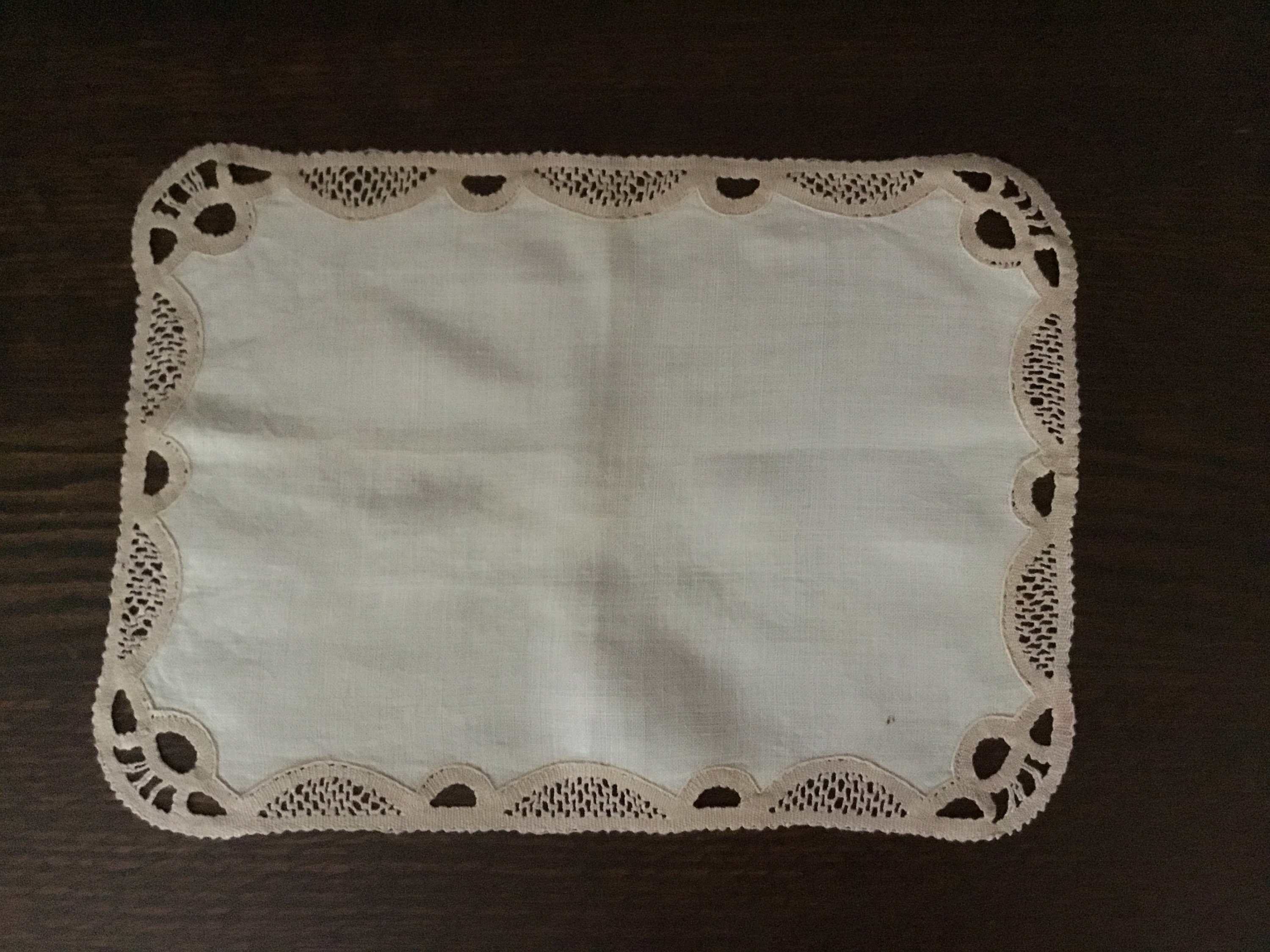 34x24cm Napperon Vintage Fond de Plateau