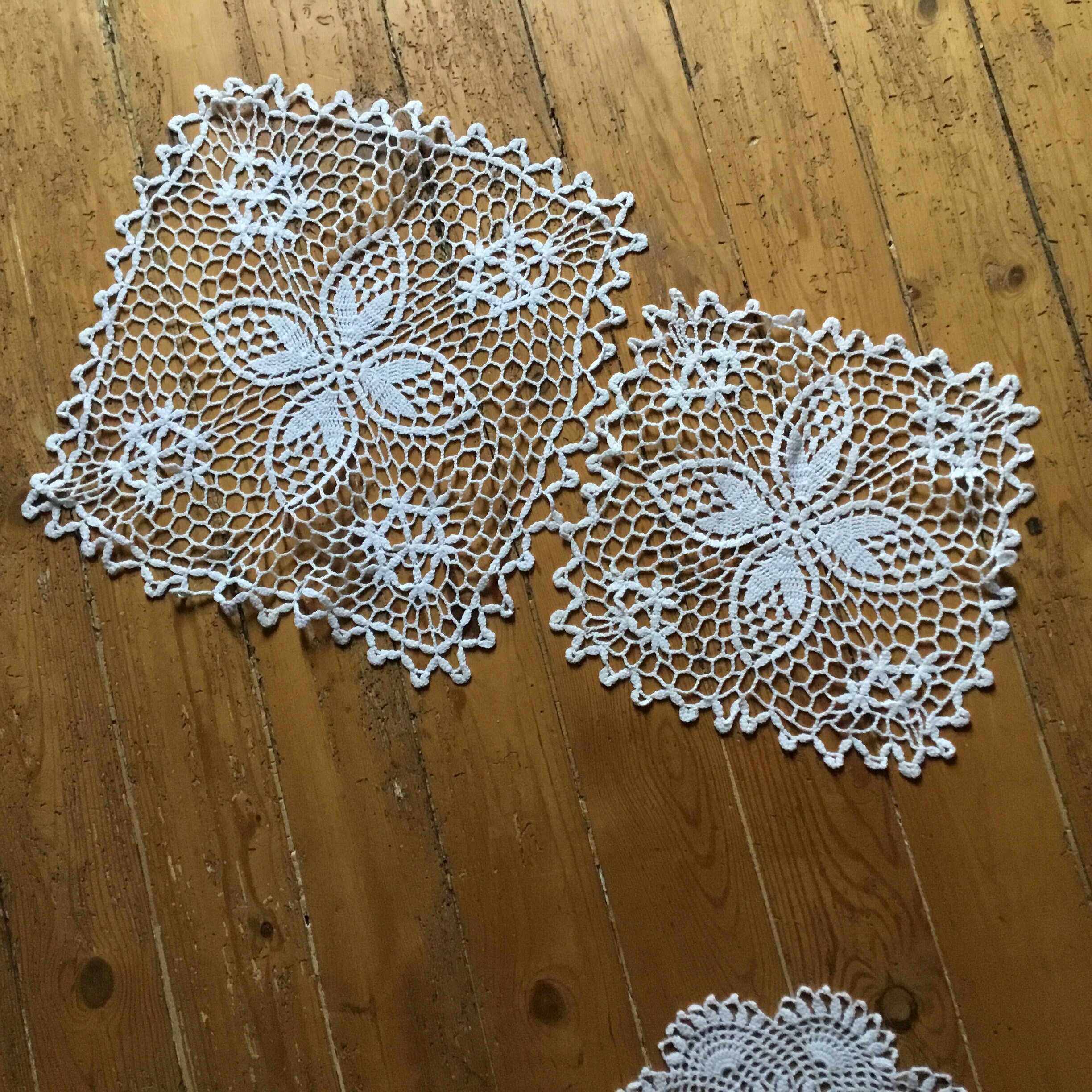 37Et28cm, 2 Napperons Vintage