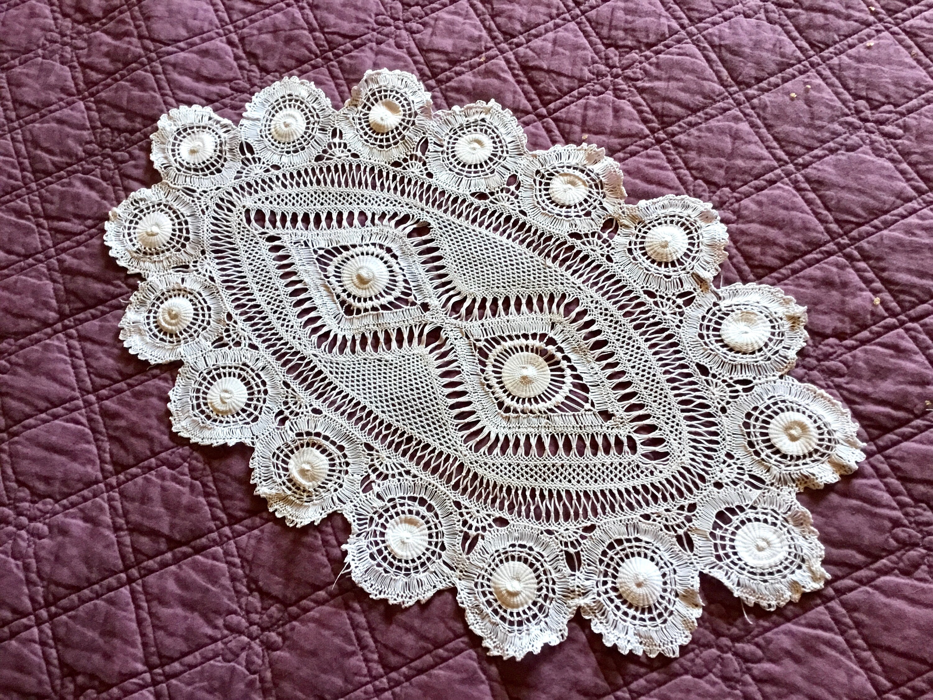 54x32cm, Napperon Vintage.