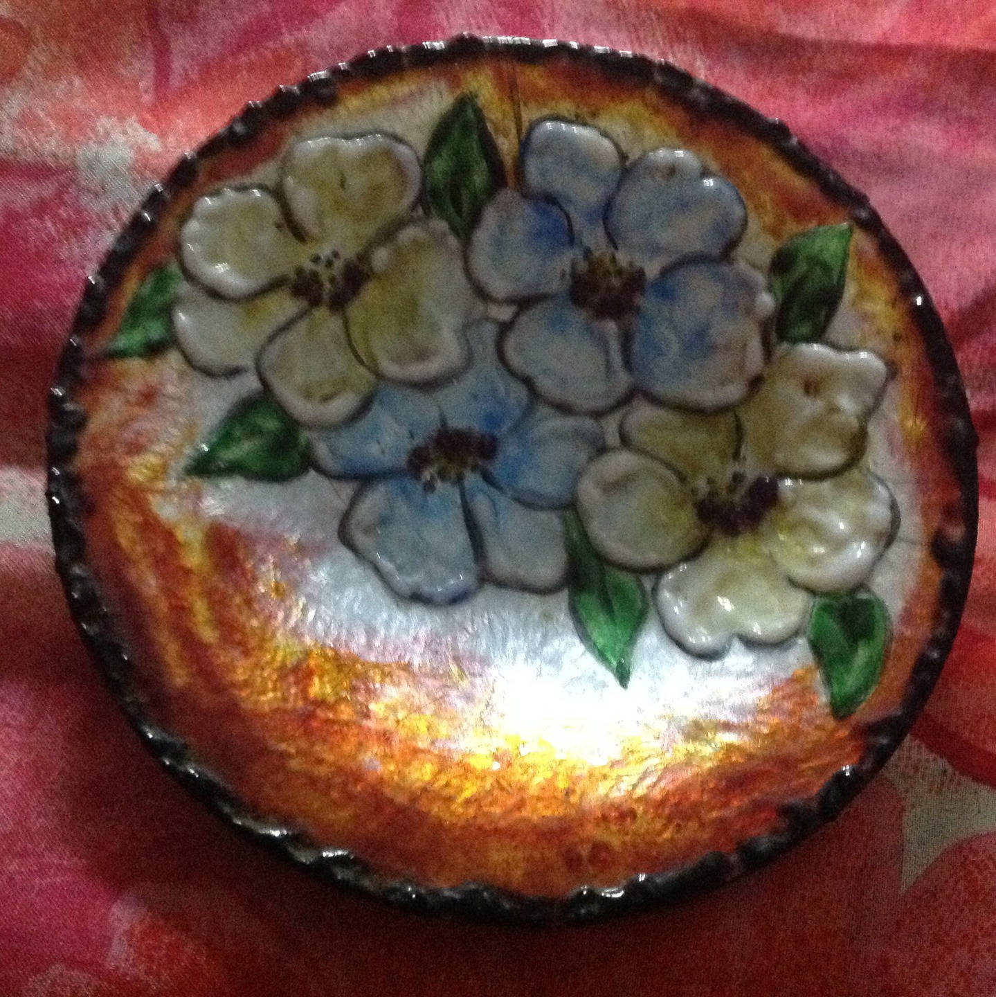 Coupe ou Vide Poches Ancien en Email