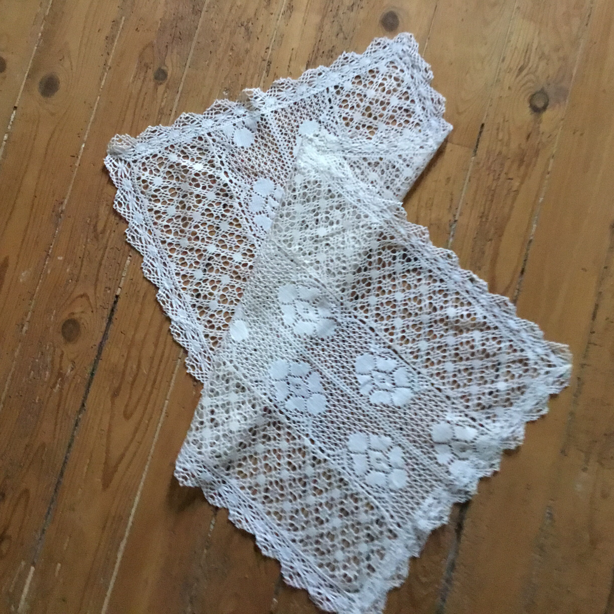 78cm X 41cm, Napperon Ancien Dentelle