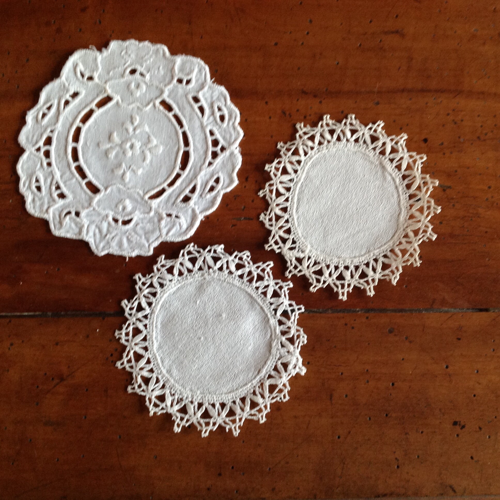 Napperons, Petits, Lot de 3