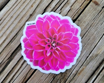 Dahlia Flower Sticker