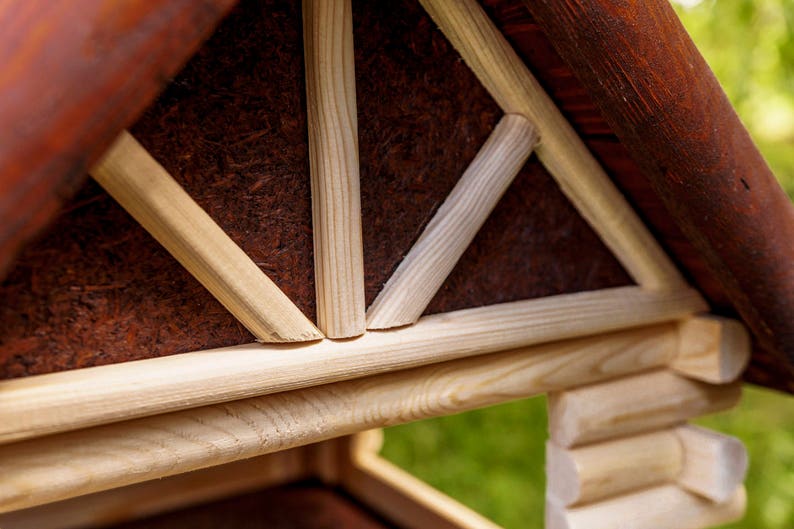 New Exclusive Large Wooden Bird Table House Bird Feeder Feeding