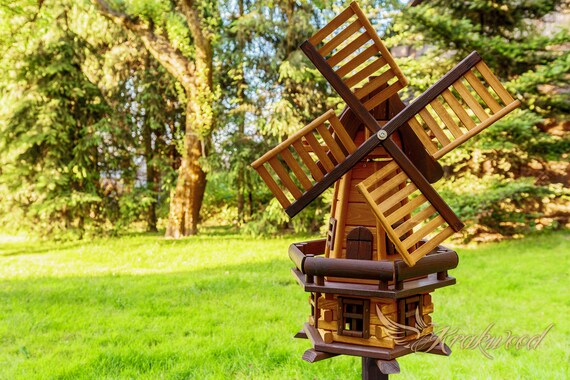 Windmill Garden Wind Yard Spinner Decor Dutch Decorative Lawn Etsy