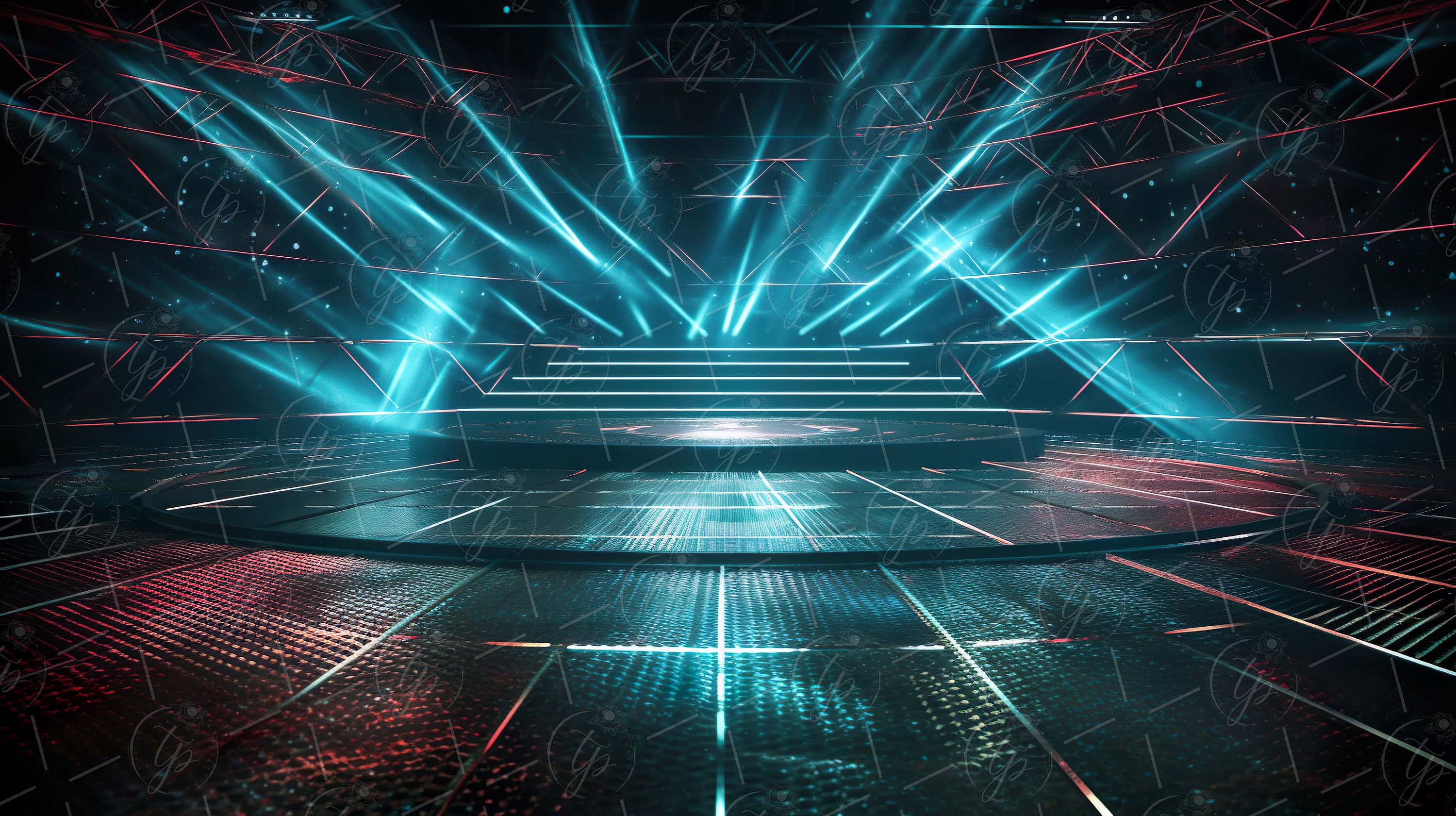 Dance Stage Background Dance Floor Background Disco Digital Backdrop