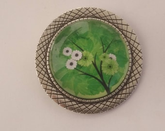 Broche " Arbre fleuri " modèle 2