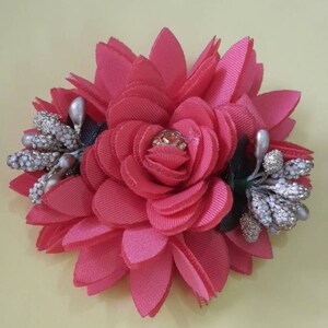 Indian handmade watermelon fabric flower applique baby dress applique quilt patterns wedding dress -Price for 01 patch-NFA045