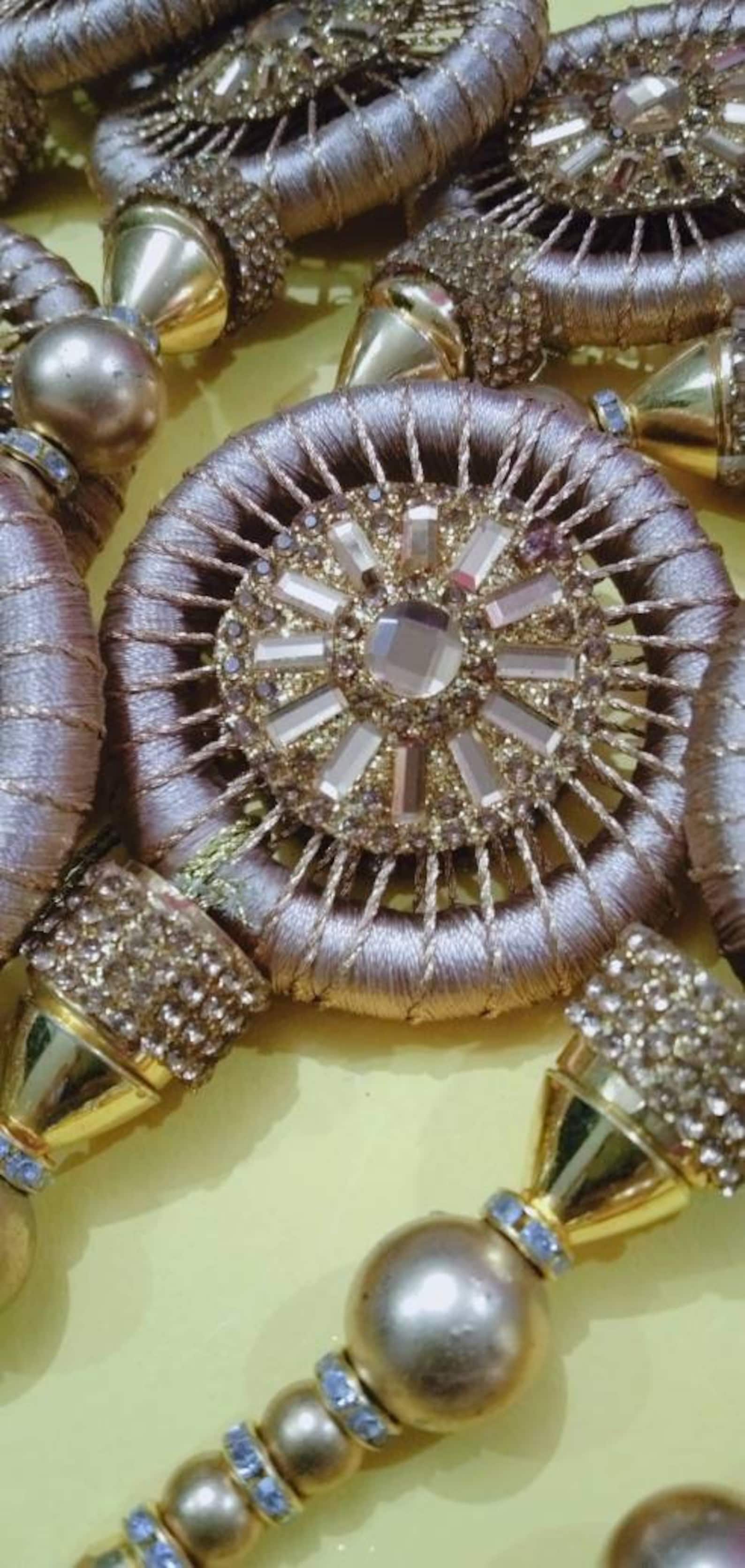 Golden Tassels Dress Tassels Handbag Decoration Beaded Tassels Etsy