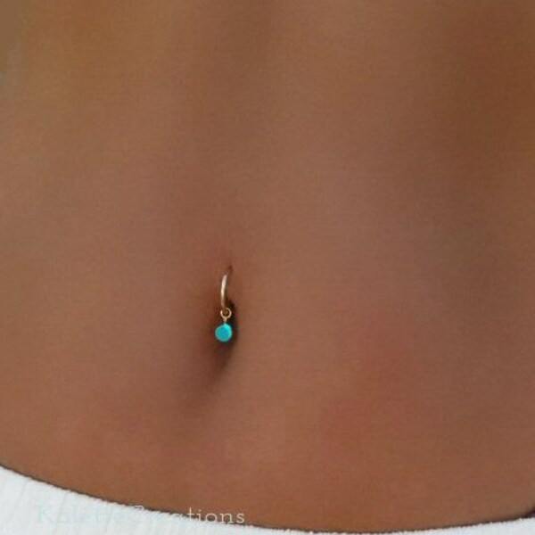 Clicker Navel Ring Etsy