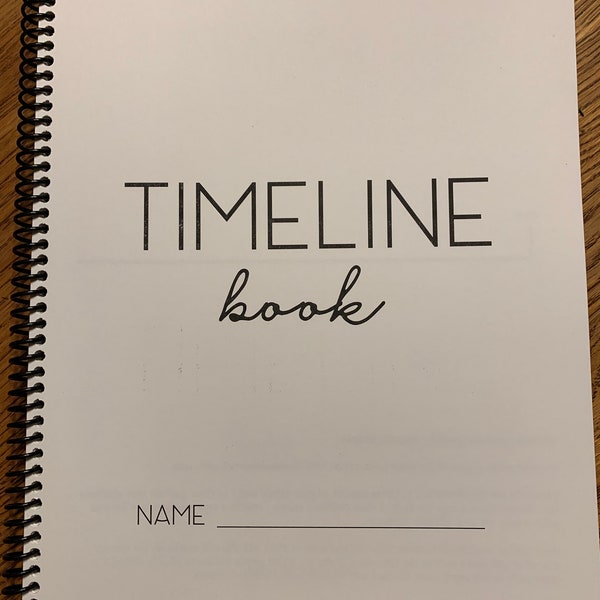 Timeline Book - PDF Download, Printable