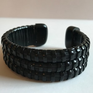 Nantucket Inspired Bracelet - Black Staves and Black Cane