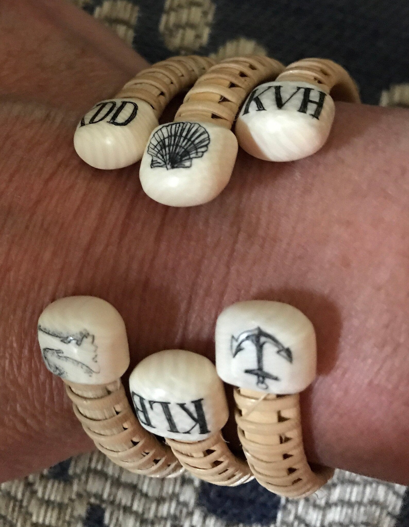 Custom Nantucket Inspired Bracelet 1/4 Natural Stave Etsy