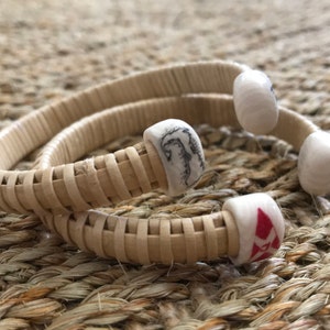 Custom Nantucket Inspired Bracelet - 1/4&quot; Natural Stave and Natural Cane