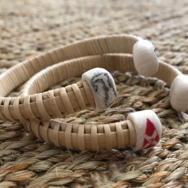 Custom Nantucket Inspired Bracelet - 1/4" Natural Stave and Natural Cane