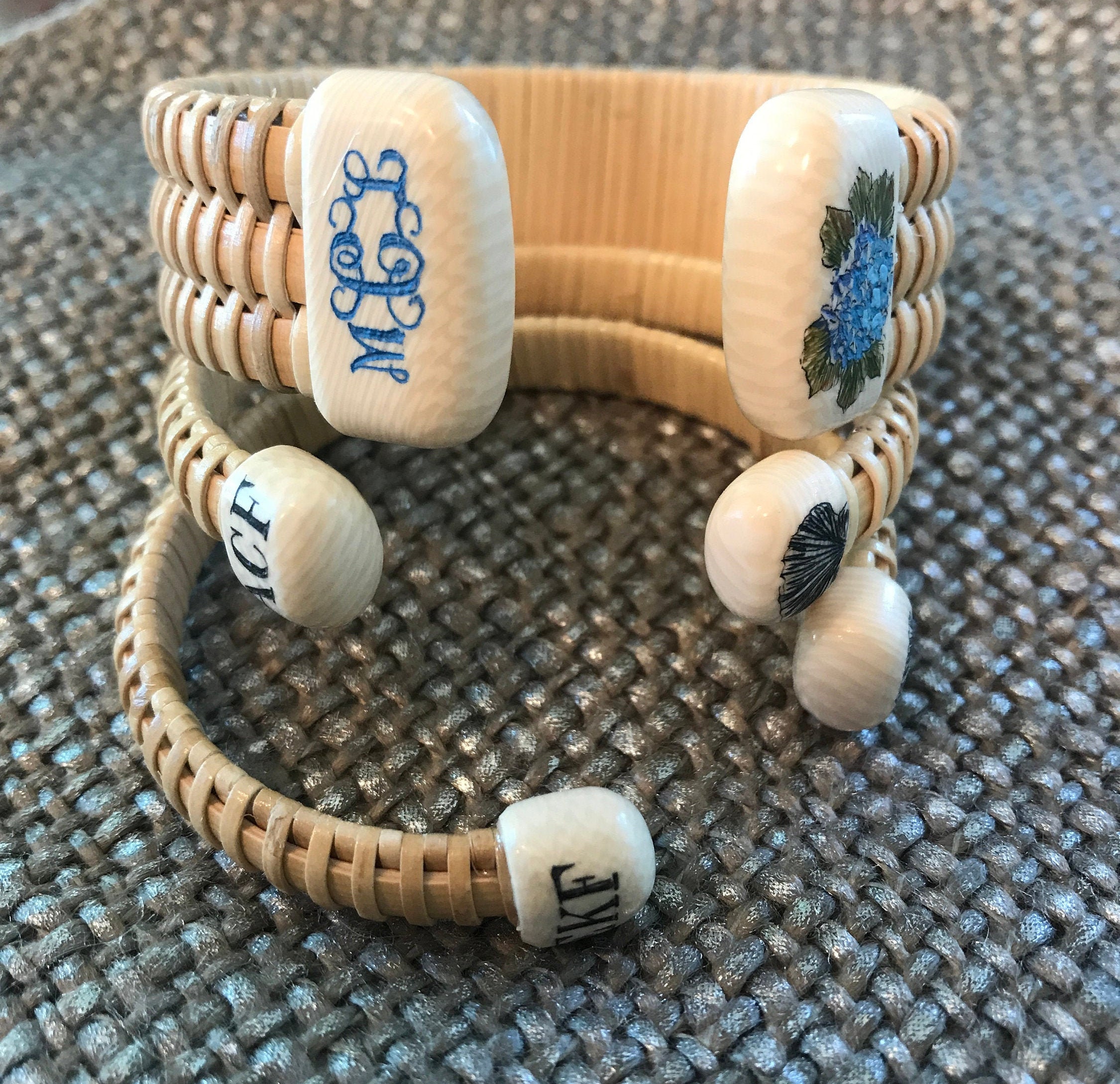 Custom Nantucket Inspired Bracelet 1/4 Natural Stave Etsy