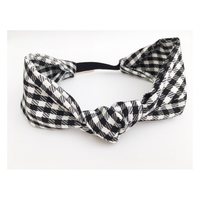 black and white vichy fashion accessory Headband headband