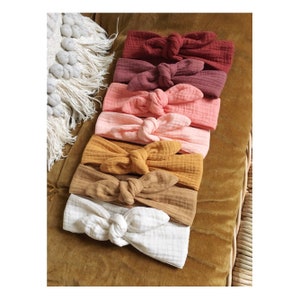 Headbands, headbands, cotton gauze, from birth to adult.