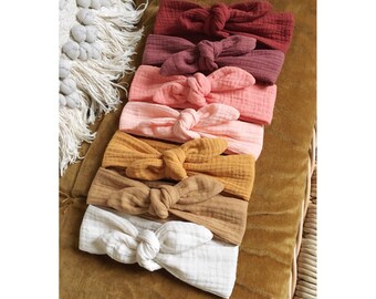 Headbands, headbands, cotton gauze, from birth to adult.