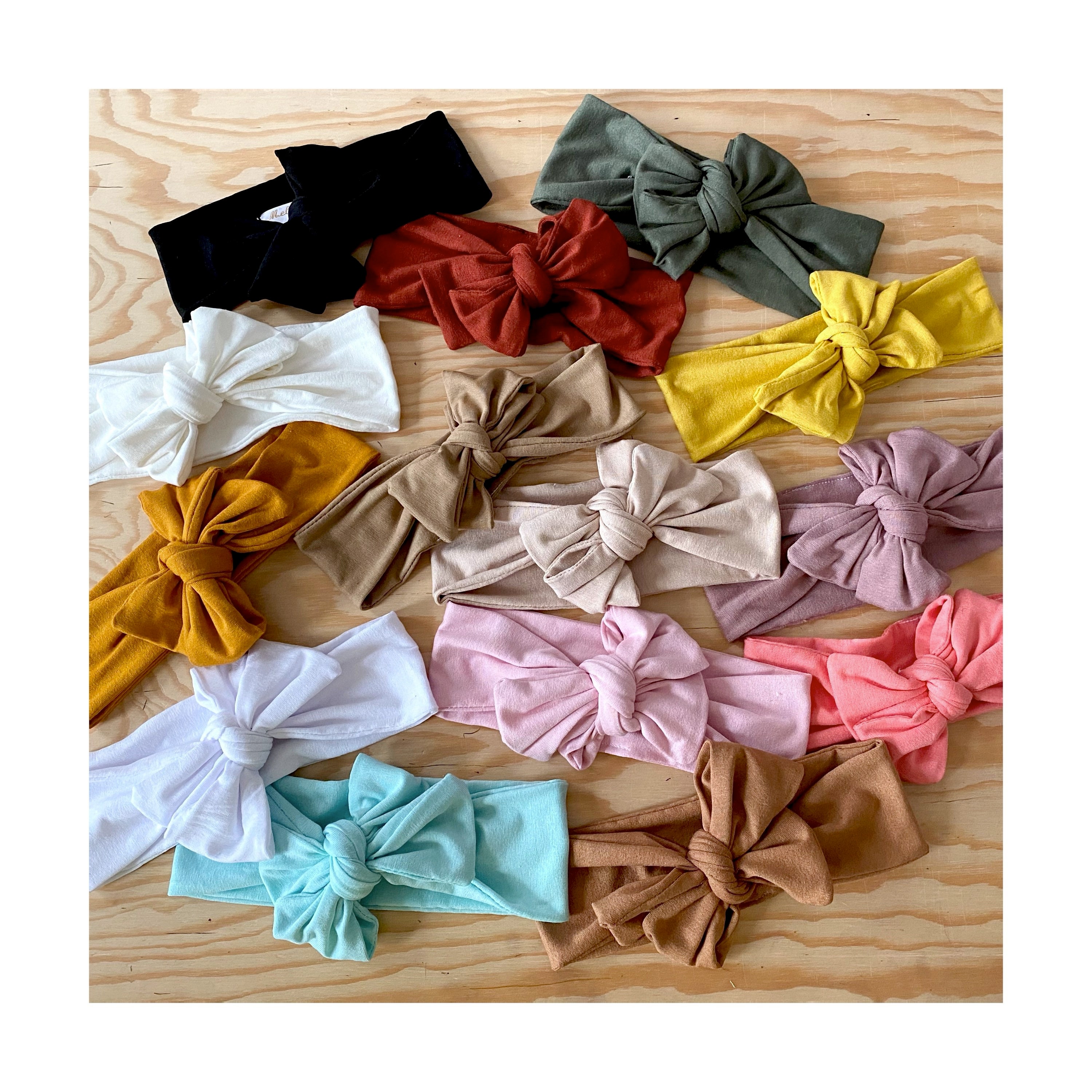 Headband, headband, bow tie, viscose jersey, Oeko tex certified, natu…
