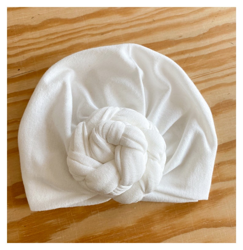 Turban, braid knot, Oeko tex certified viscose jersey, organic, from birth to adult. image 3