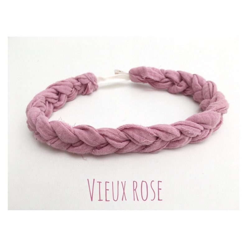 Braid headband, headband braid, cotton gauze certified Oeko tex, for young and old. image 3