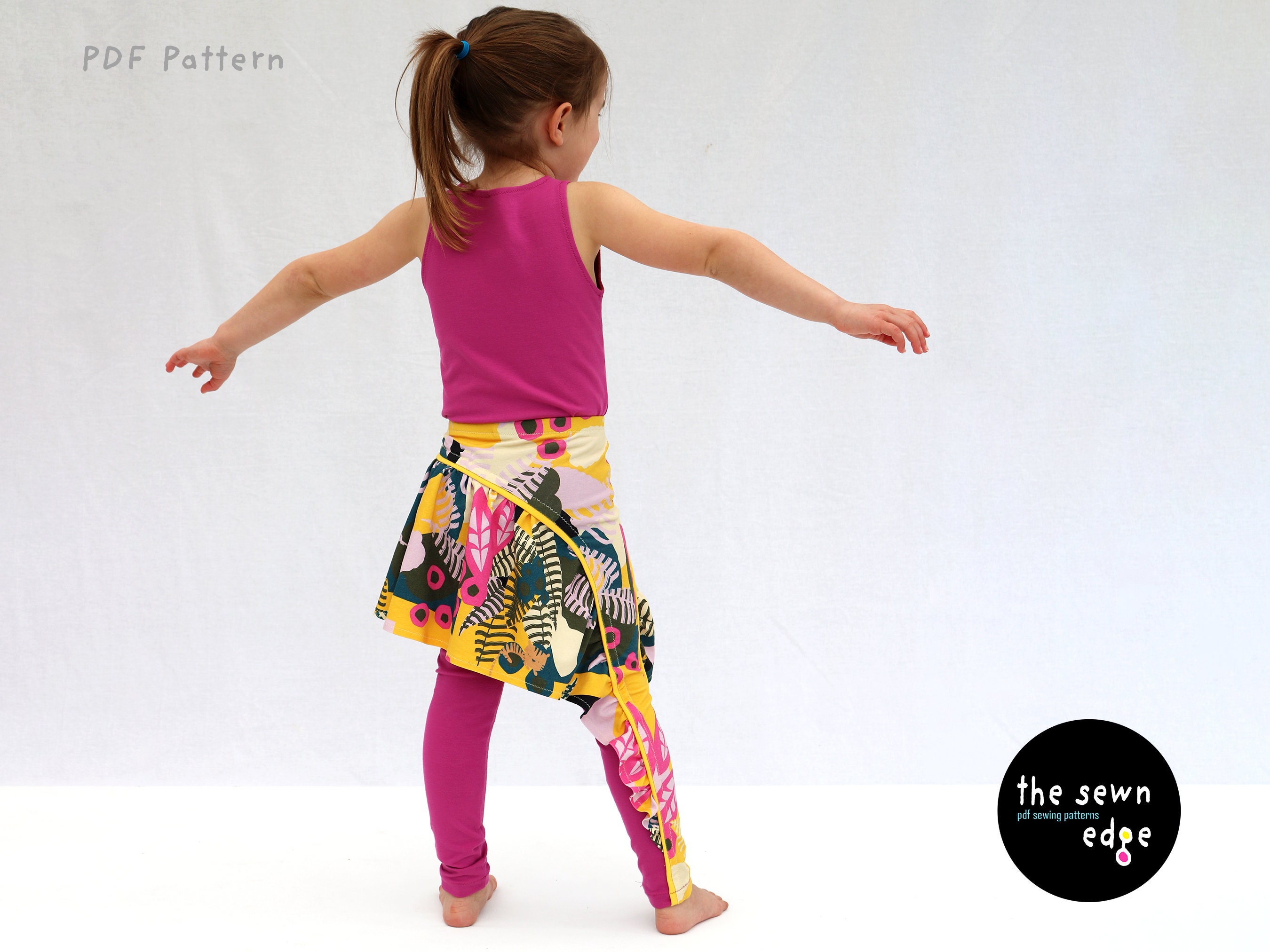 Skruffle Leggings Kids Leggings PDF Sewing Pattern - Etsy