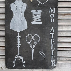 Decorative sign, My workshop sign, decorative slate